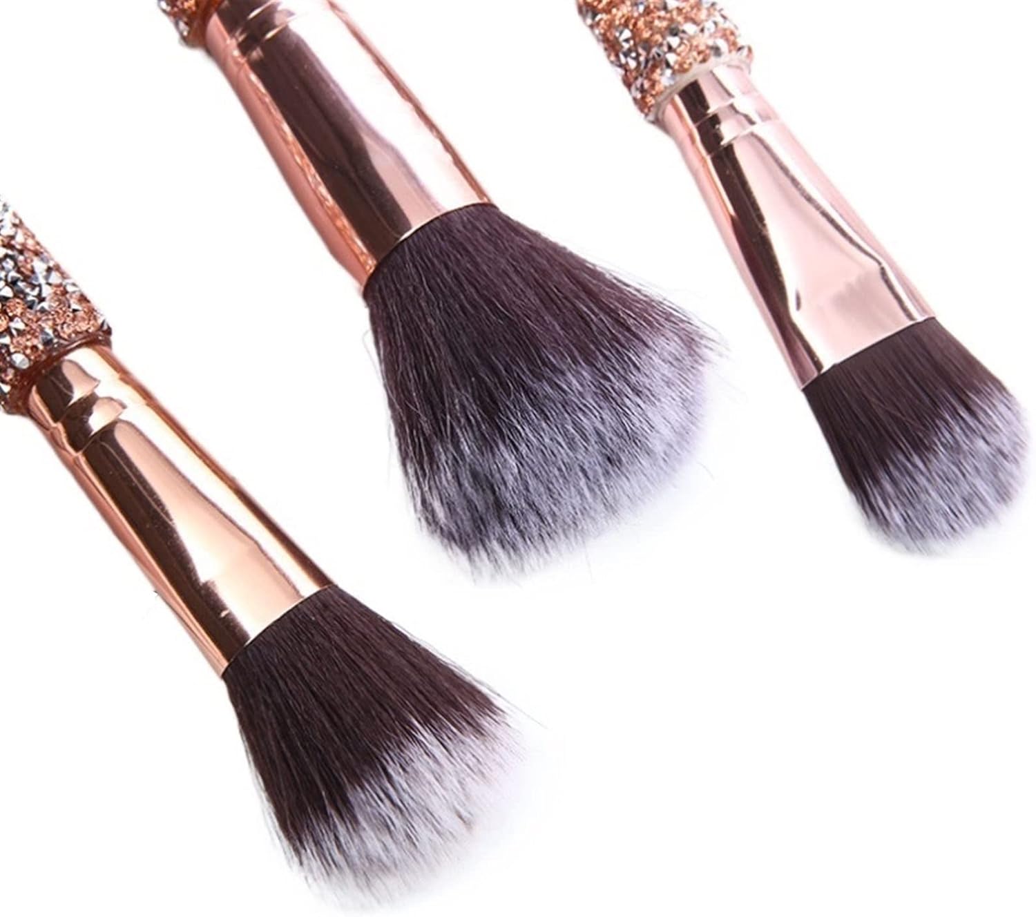 Pinceaux de maquillage avec strass : set de 10 outils essentiels pour un maquillage professionnel éclatant – Image 6