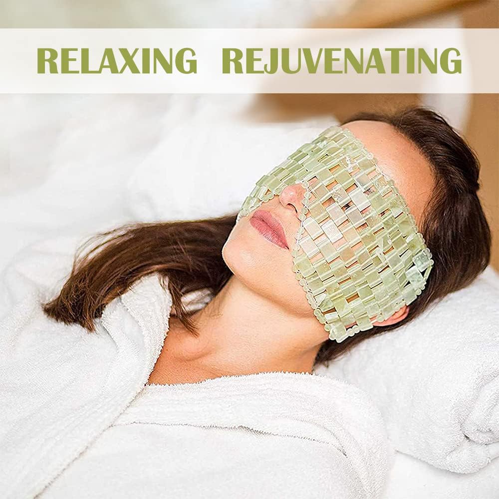 Masque pour les yeux en jade : anti-âge et apaisant pour un regard frais et lumineux – Image 7