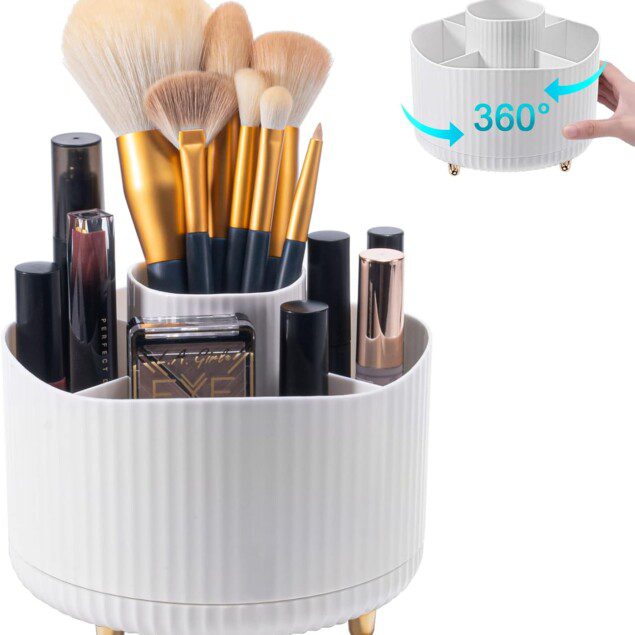 Organisateur de maquillage : rangement cosmétique multifonctionnel pour une chambre élégante et bien ordonnée