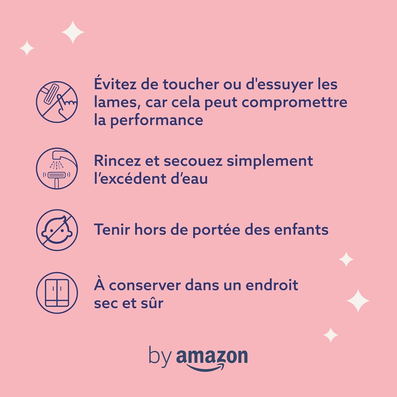Rasoir 5 Lames + 3 Recharges by Amazon pour Femmes - Douceur Assurée – Image 4