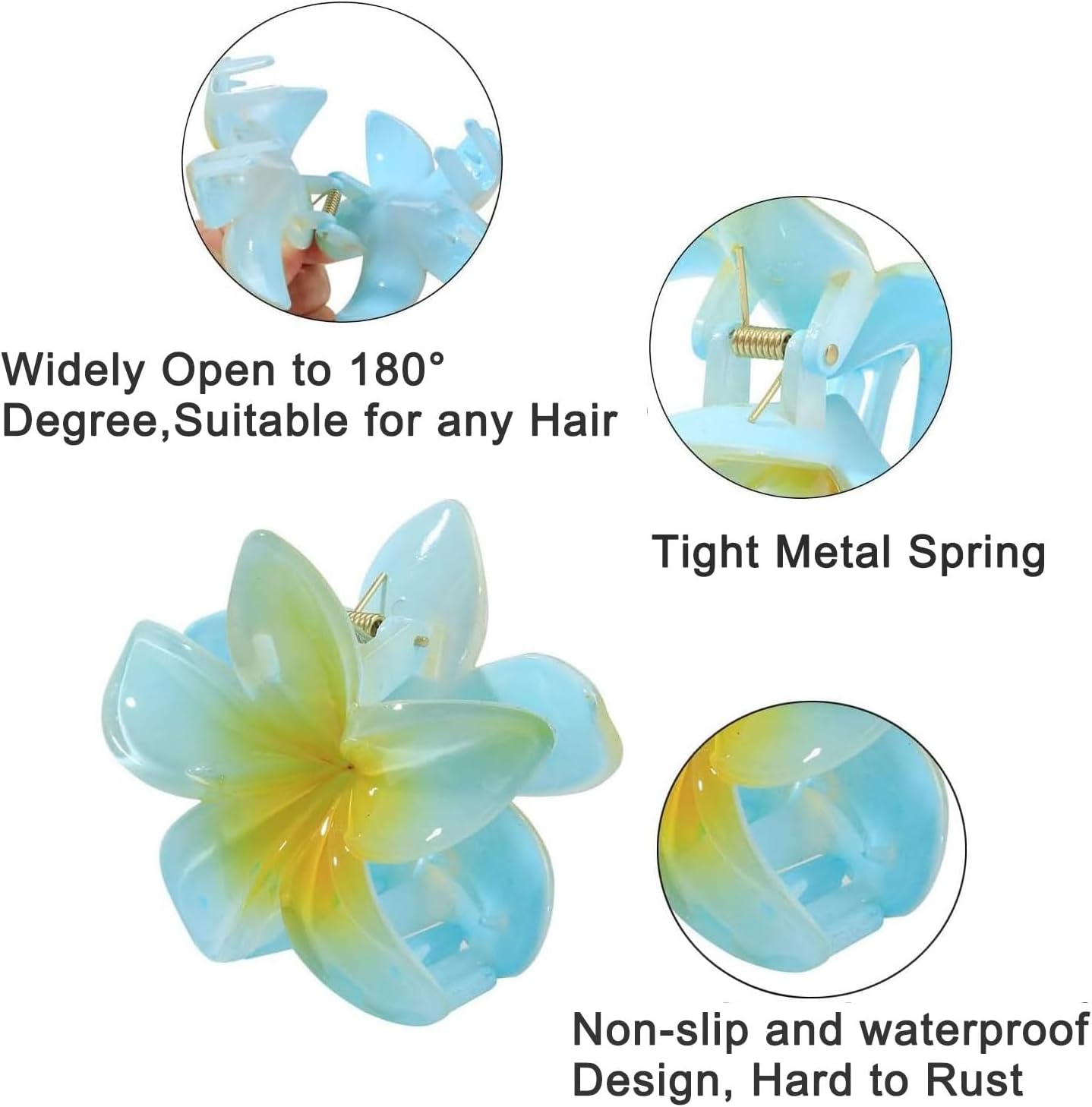 Pinces Antidérapantes en Fleur : 8 Couleurs Uniques – Image 4