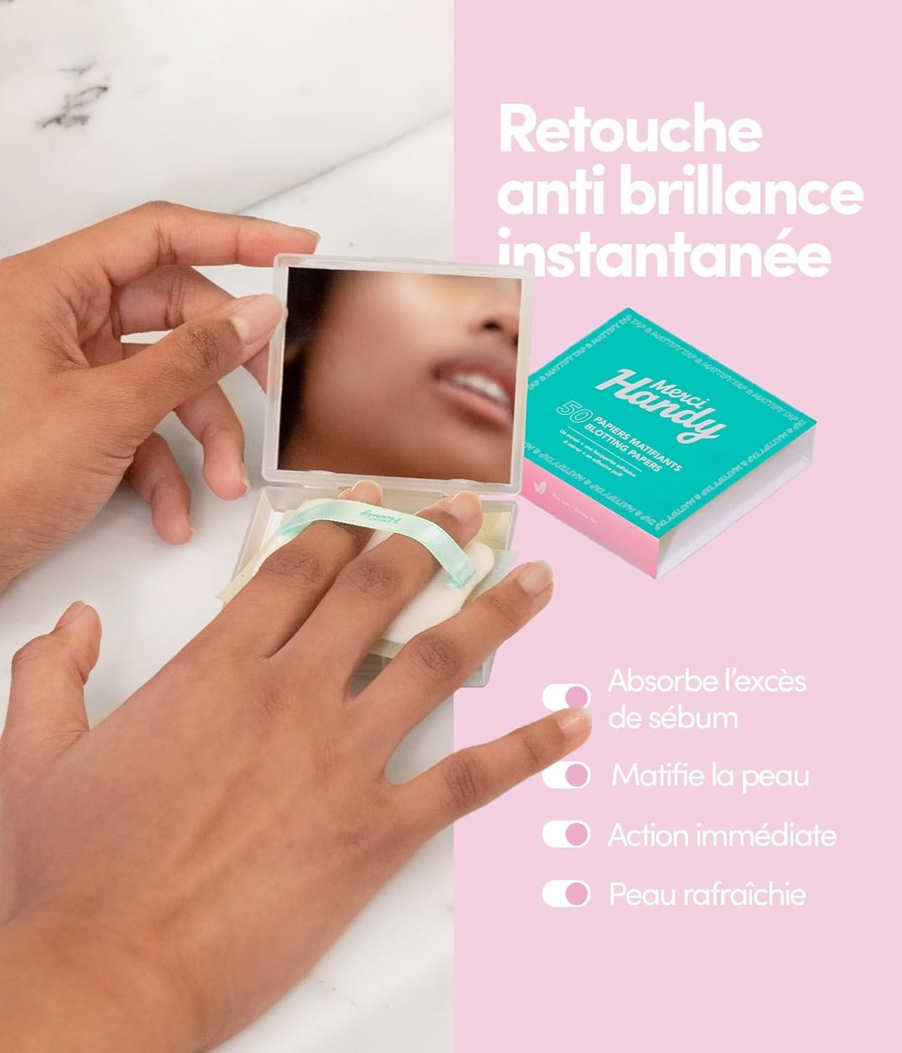 Papier Matifiant Visage : Éclat Vegan et Pratique – Image 2
