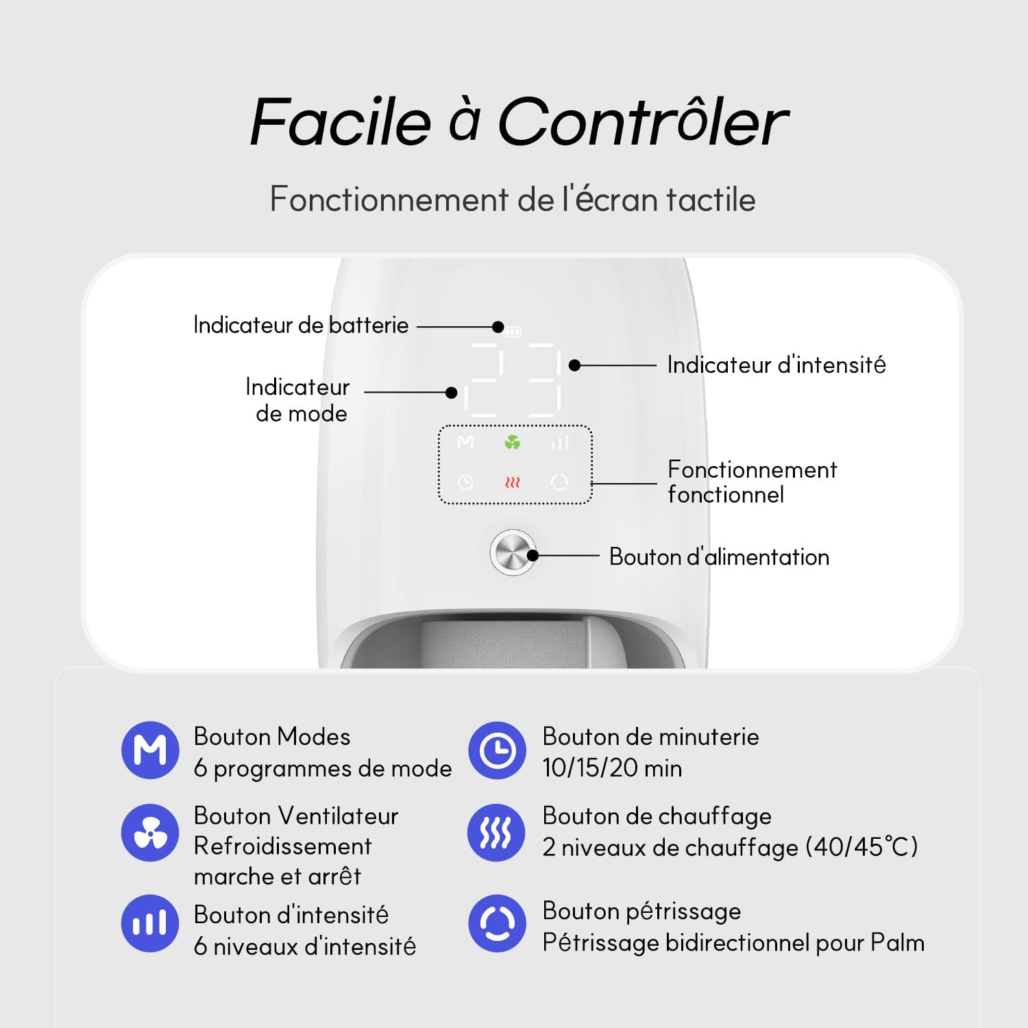 Appareil de massage pour les mains : soulagement de l'arthrite avec chaleur et refroidissement – Image 7