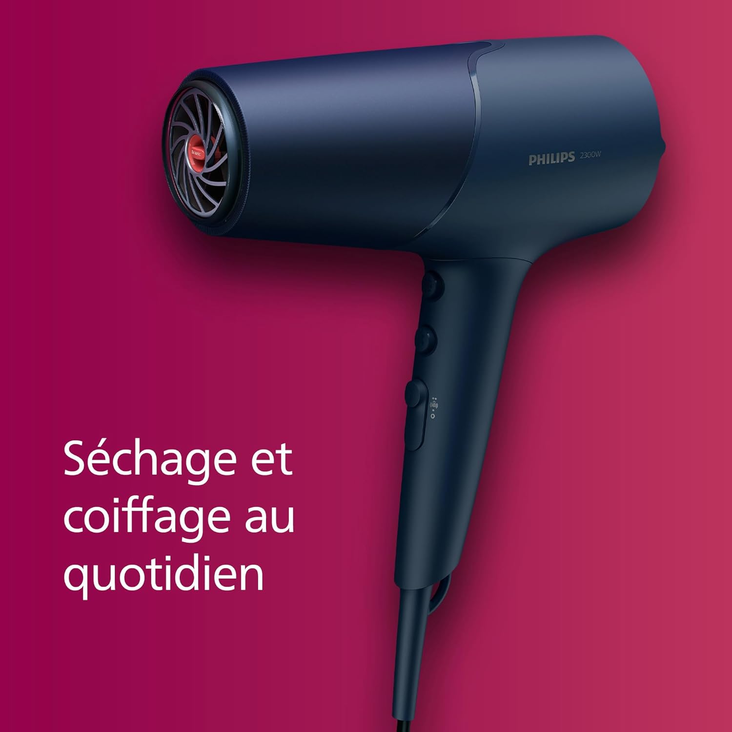 Sèche-cheveux ionique Philips 5000 Series : performance optimale pour un coiffage parfait Découvrez la technologie ThermoShield pour protéger vos cheveux tout en les stylisant – Image 7