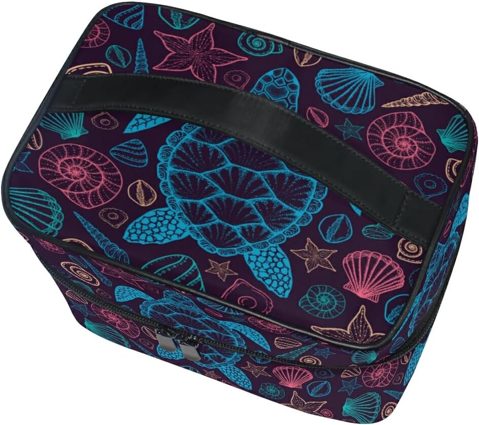 Grande trousse de maquillage avec motif chat : l'accessoire idéal pour adolescentes et femmes en voyage – Image 3