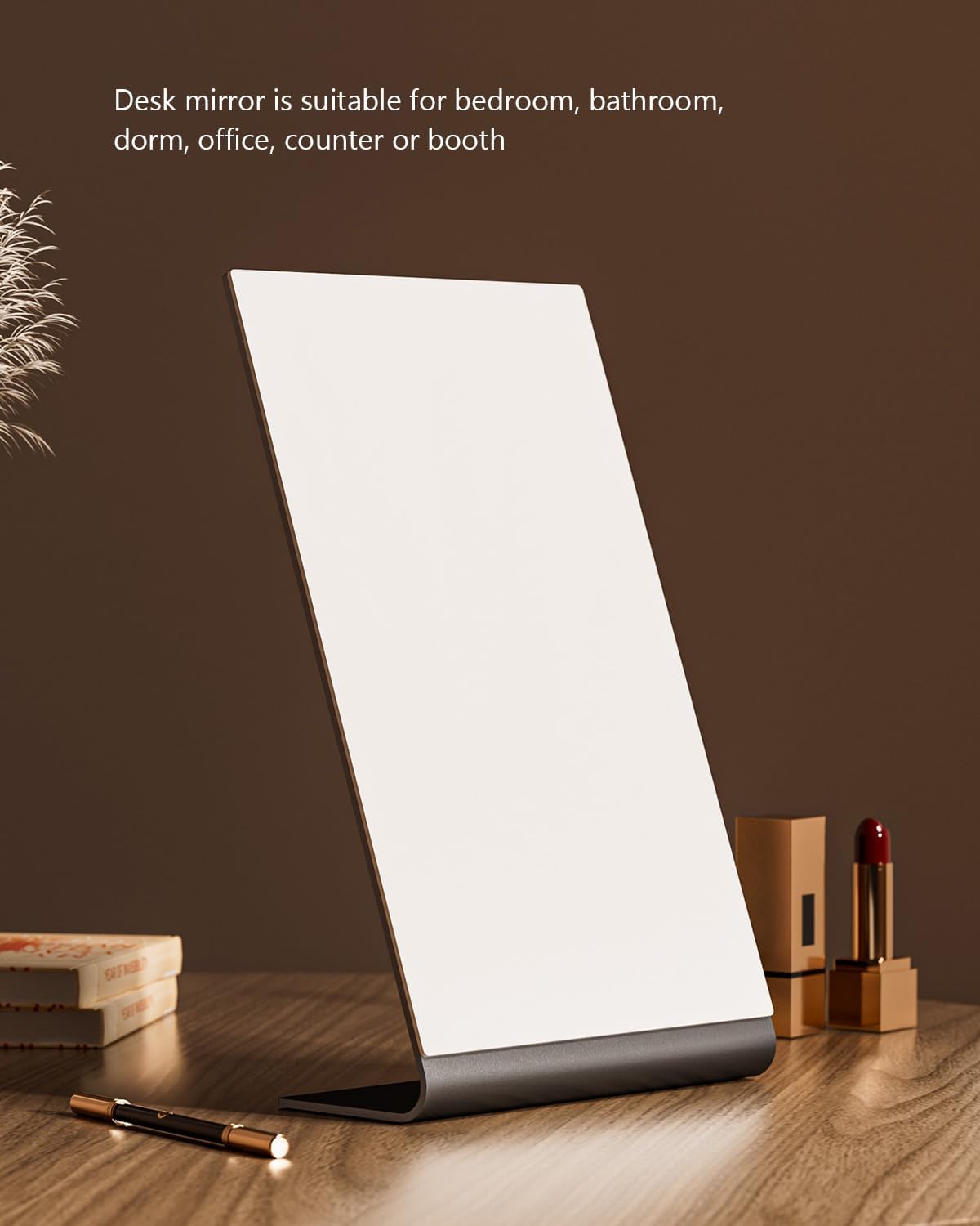 Miroir de maquillage rectangulaire sur pied : l’élégance pour votre bureau ou salle de bain – Image 6
