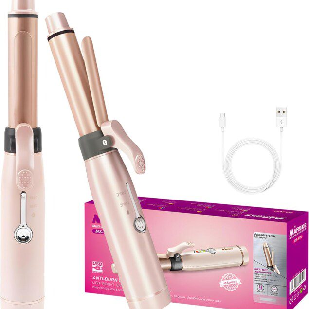 Mini fer à friser sans fil 19 mm : l'accessoire idéal pour des boucles parfaites à tout moment   Conçu pour les femmes modernes, ce fer à lisser céramique USB rechargeable vous offre deux niveaux de chauffage pour sublimer tous les types de cheveux, longs ou courts.