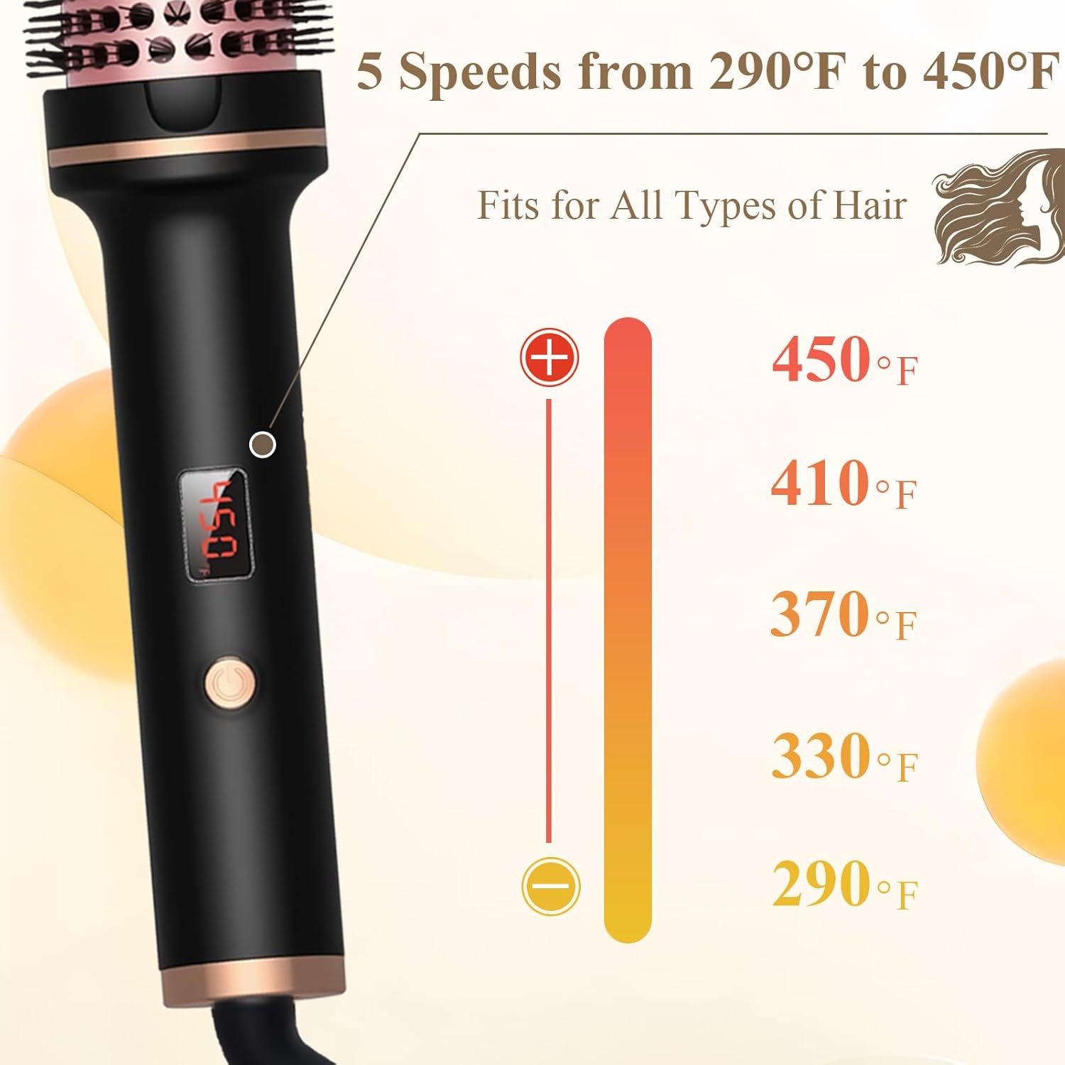 Brosse Thermique 38mm : Coiffage Parfait en Un Seul Étape – Image 5