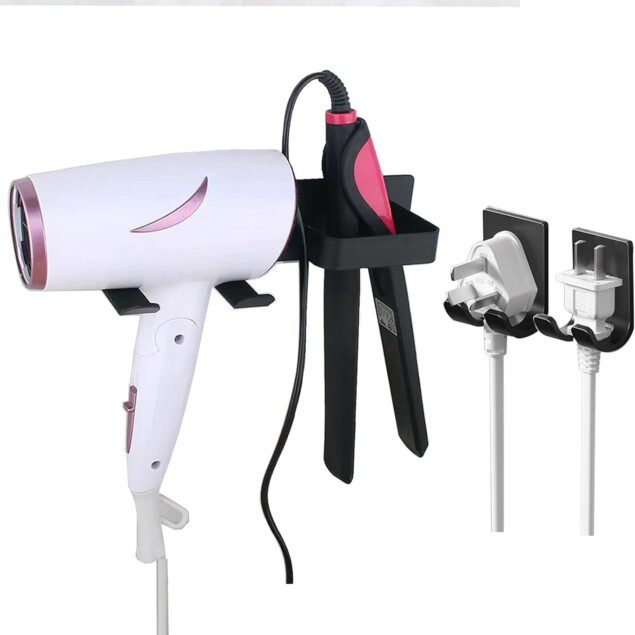 Support mural pour sèche-cheveux et fer à friser : une solution élégante et pratique pour votre salle de bain
