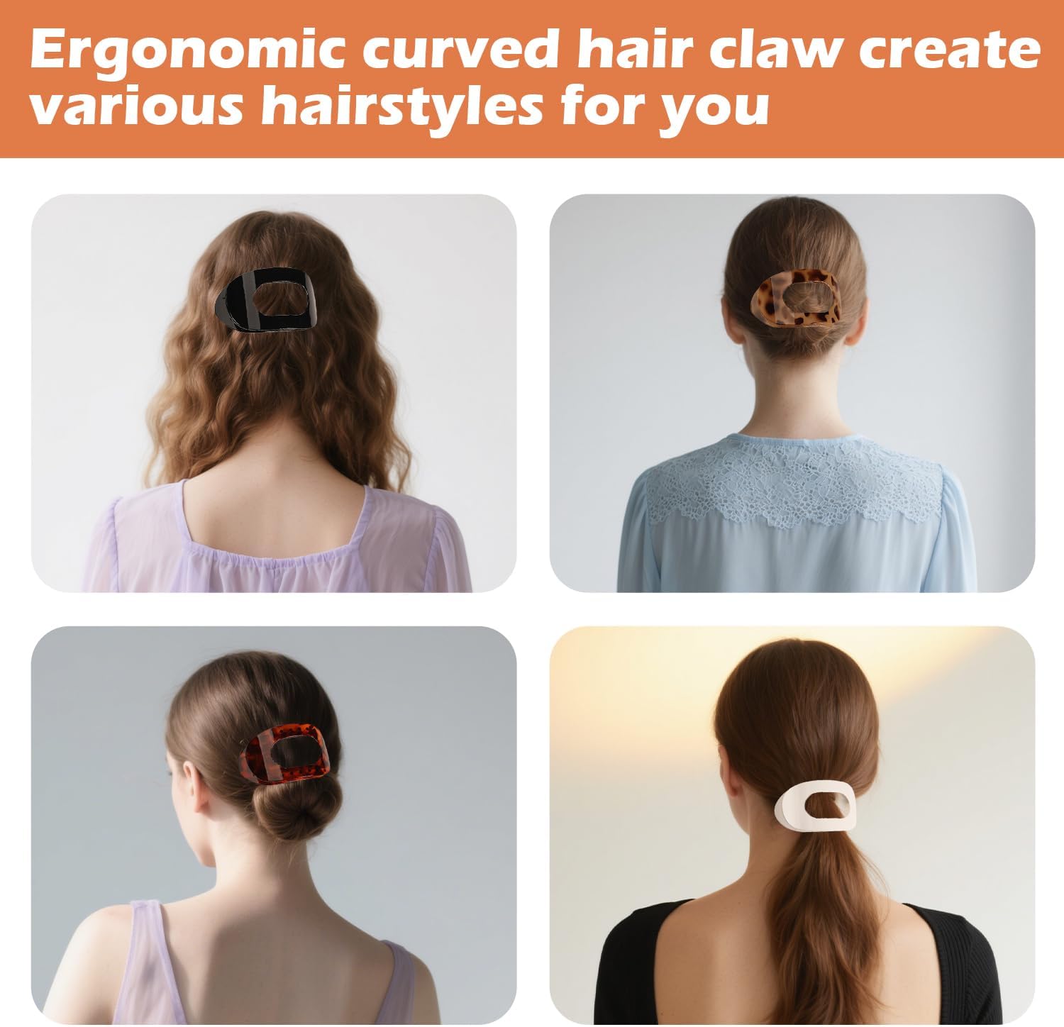 Pinces à cheveux plates pour femmes : élégance et maintien optimal des cheveux épais – Image 5