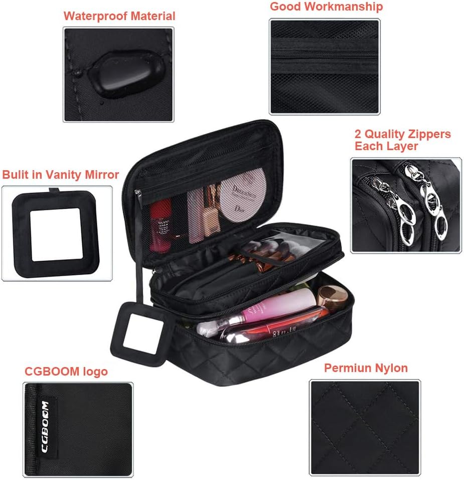 Trousse à maquillage femme voyage : l'accessoire portable idéal pour un rangement optimal et un look impeccable – Image 3