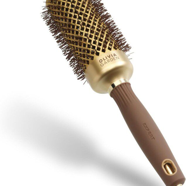 Brosse ronde en céramique antistatique : pour un brushing brillant et sans frisottis
