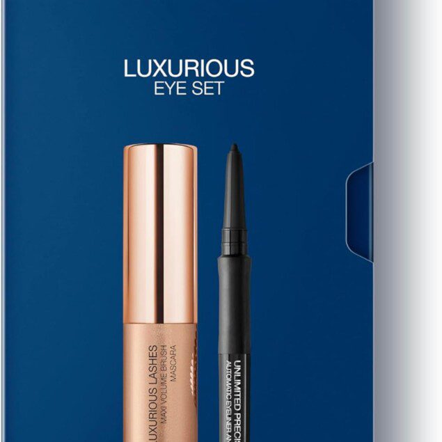 Kit maquillage luxueux : mascara effet cils remodelés et crayon yeux pour un regard captivant
