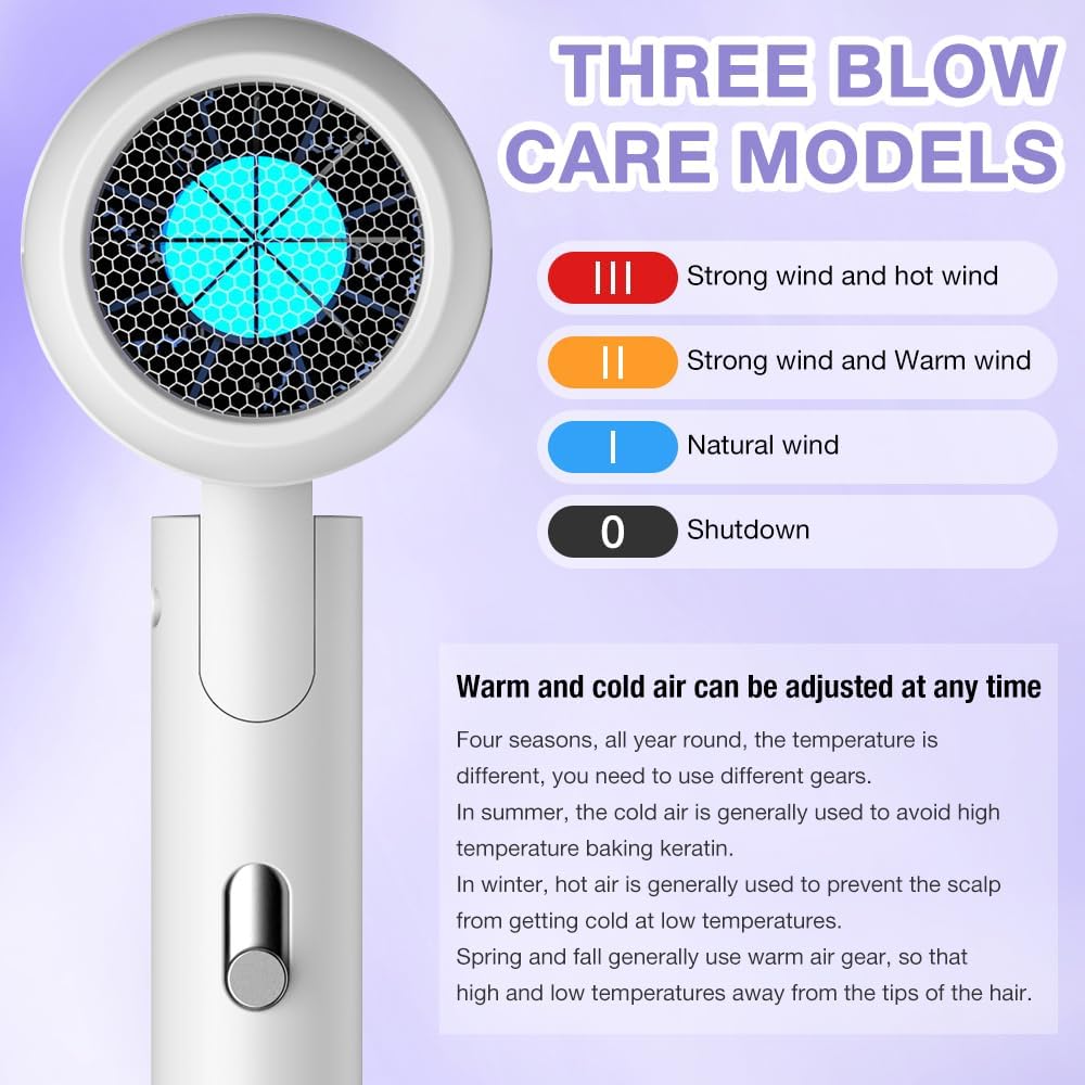 Sèche cheveux pliable 1200W : l'allié idéal pour votre famille en voyage ou au salon – Image 5