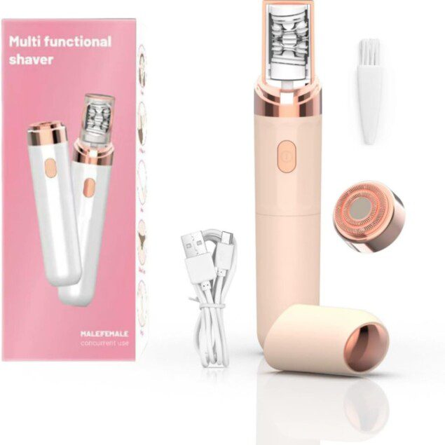 Épilateur visage 2 en 1 USB rechargeable : l'outil parfait pour un épilation précise des sourcils et zones sensibles