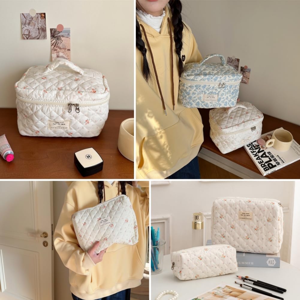 Trousse de Toilette Fleurie : Élégance et Grande Capacité – Image 6
