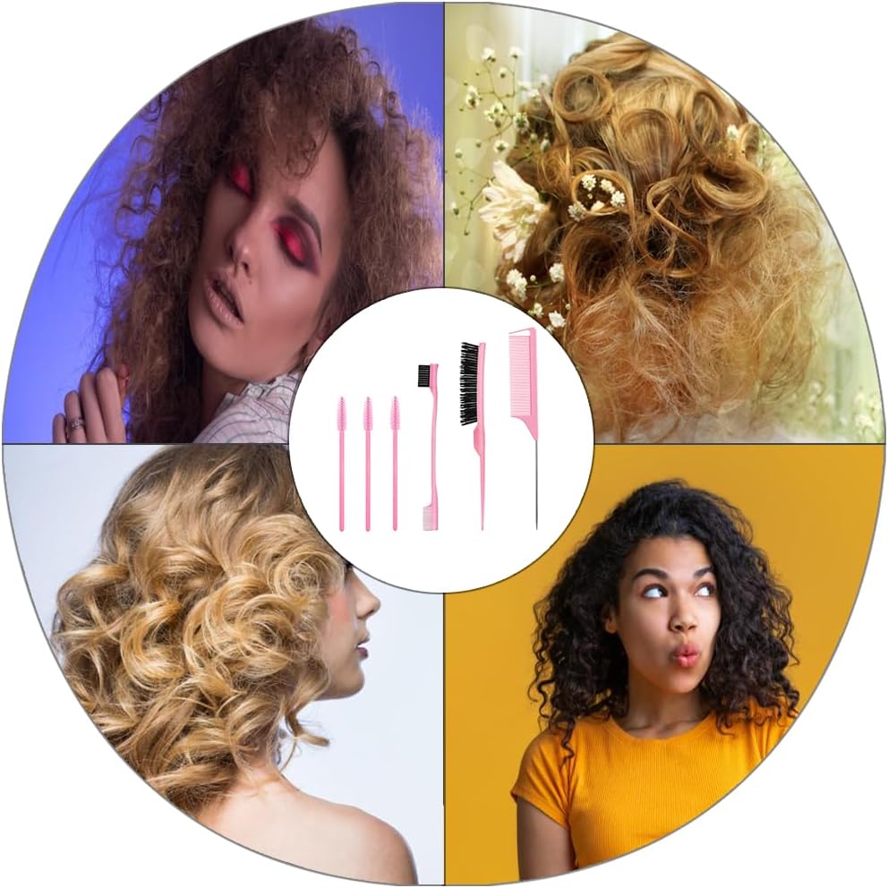 Set complet de 6 pièces pour les passionnés de coiffure : brosses et peignes pour un style impeccable – Image 7