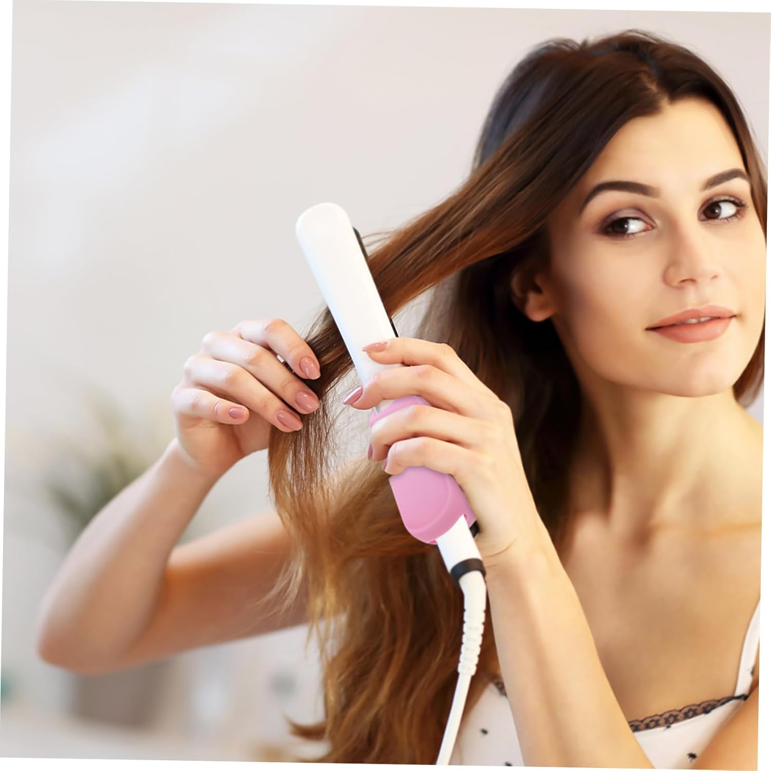 Fer à lisser pour cheveux : 4 pièces avec pochette thermique pour un coiffage impeccable et sécurisé – Image 8