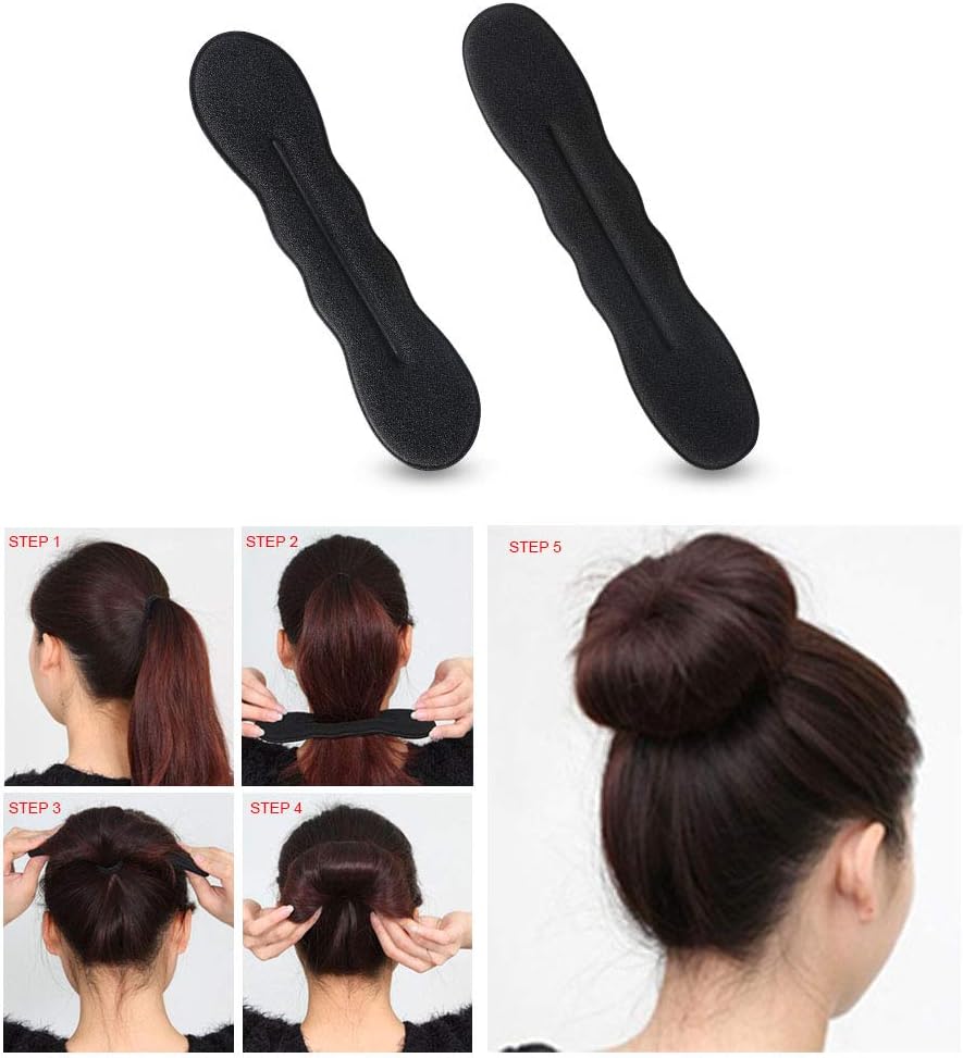 Accessoires de coiffure : kit complet URAQT pour femmes et filles, idéal pour créer des chignons et des tresses stylées avec facilité – Image 2