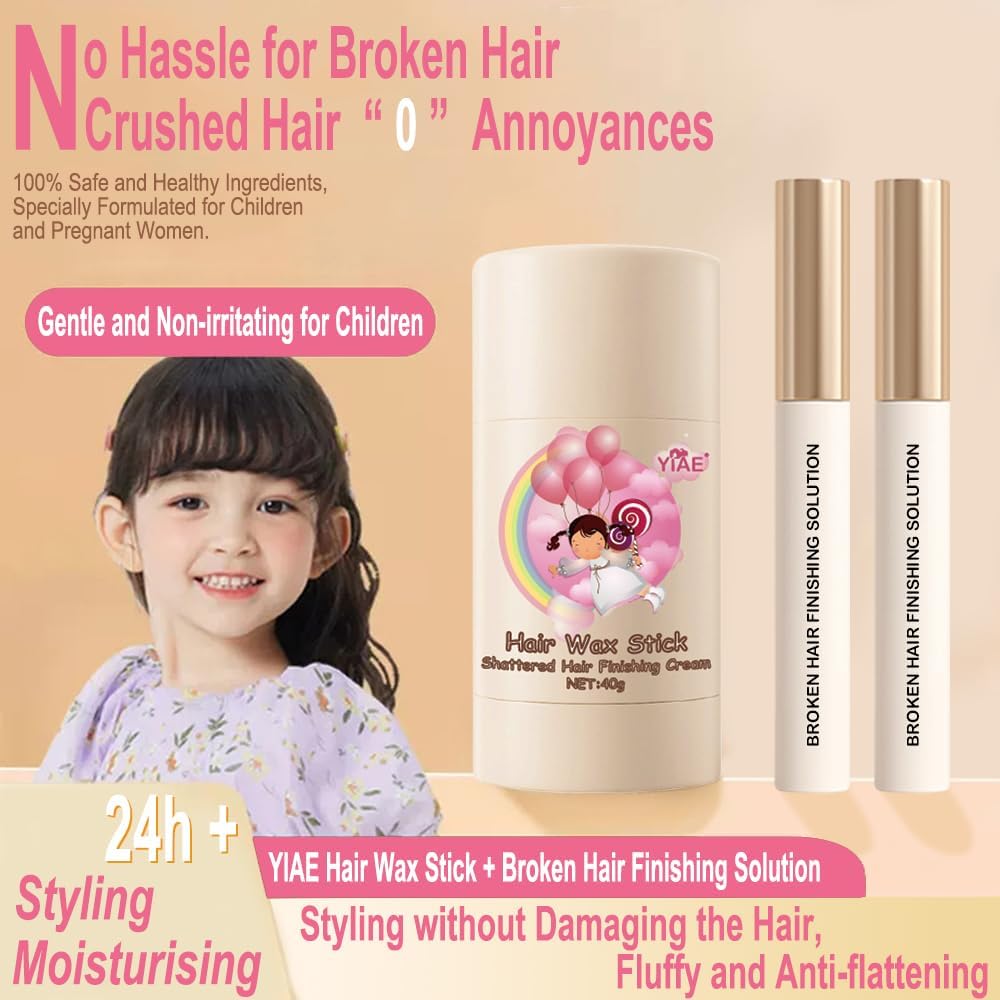 Kit de cire pour cheveux : une solution idéale pour les femmes aux cheveux frisés et rebelles Set d'accessoires de coiffure pour enfants et gel non gras pour un style impeccable