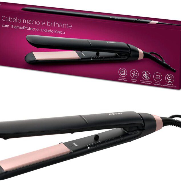 Lisseur ThermoProtect : l'outil essentiel pour des cheveux lisses et brillants Découvrez le lisseur ThermoProtect StraightCare Essential, conçu pour les femmes cherchant à dompter leurs cheveux tout en préservant leur santé. Grâce à sa technologie avancée, obtenez des résultats professionnels à la maison tout en évitant les dommages liés à la chaleur.