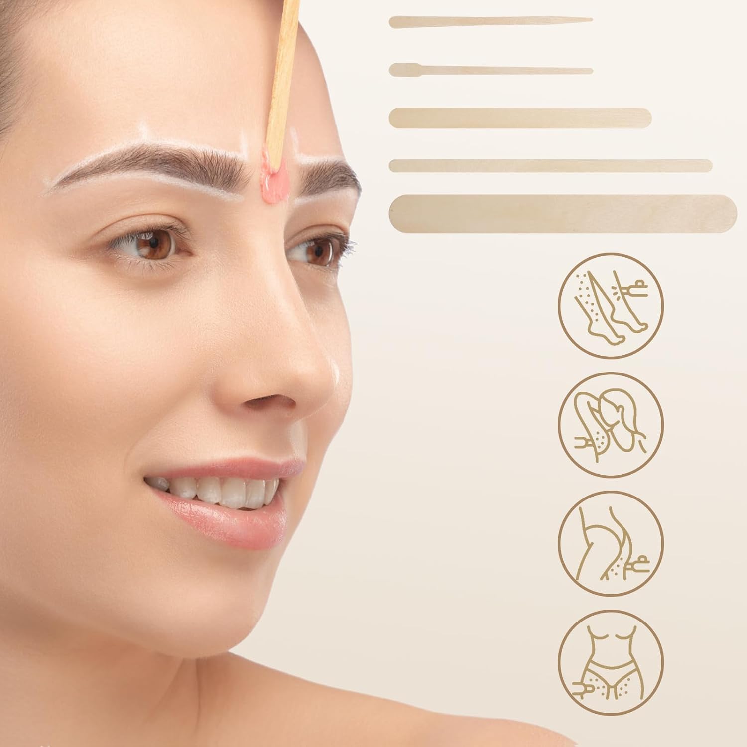 Spatules à épilation en bois : 250 pièces pour un épilateur expert à domicile Idéales pour le visage, le corps et les lèvres, ces spatules jetables offrent une application précise et confortable pour une peau douce et soyeuse. – Image 6