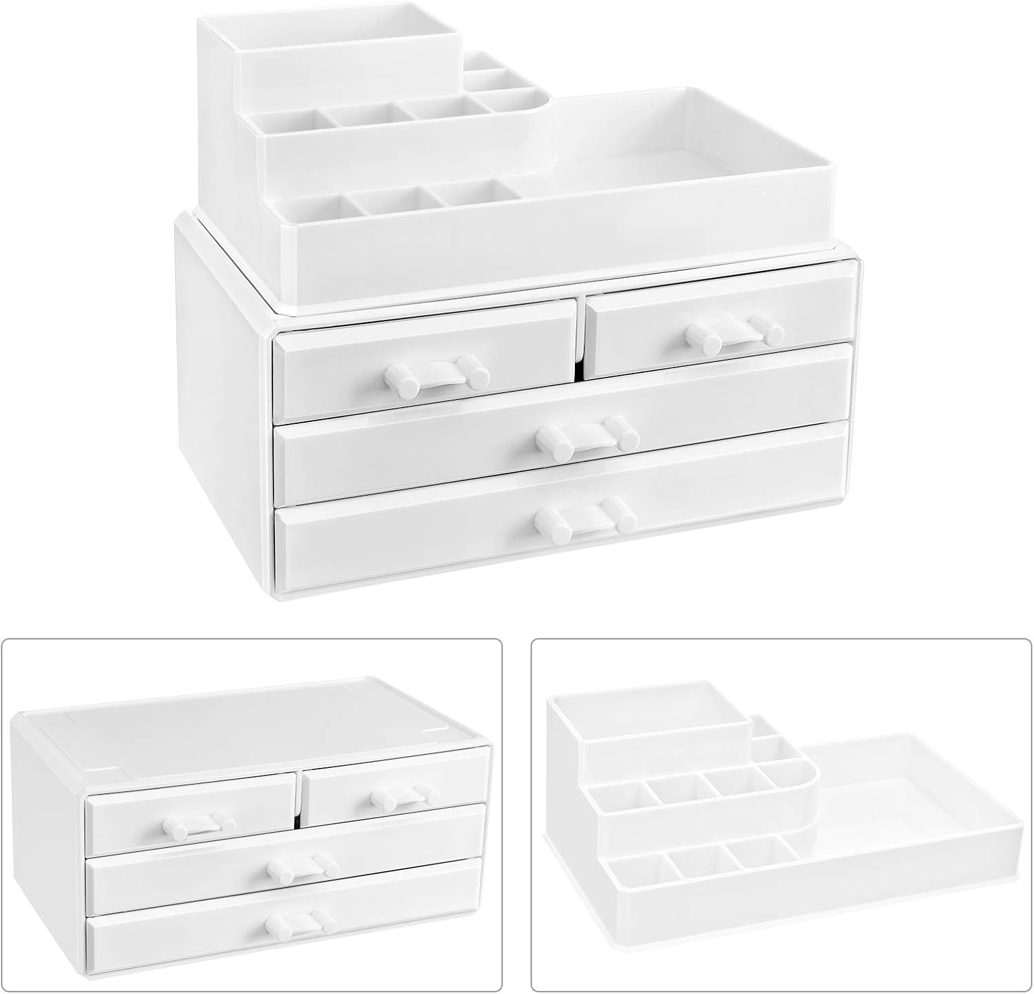 Organisateur de maquillage : le rangement parfait en acrylique pour coiffeuse, chambre et salle de bain – Image 7