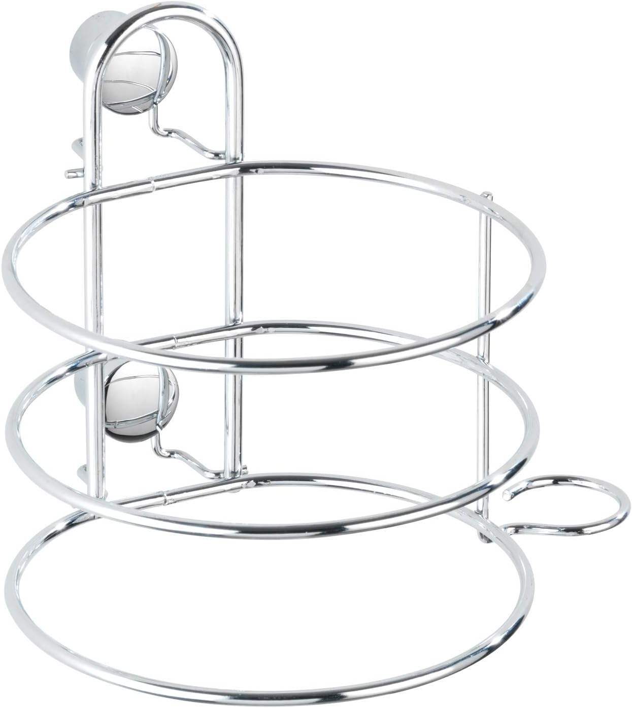 Porte-sèche-cheveux chromé : l'accessoire élégant pour votre salle de bain Profitez d'un rangement pratique et design pour un quotidien sans encombrement – Image 4