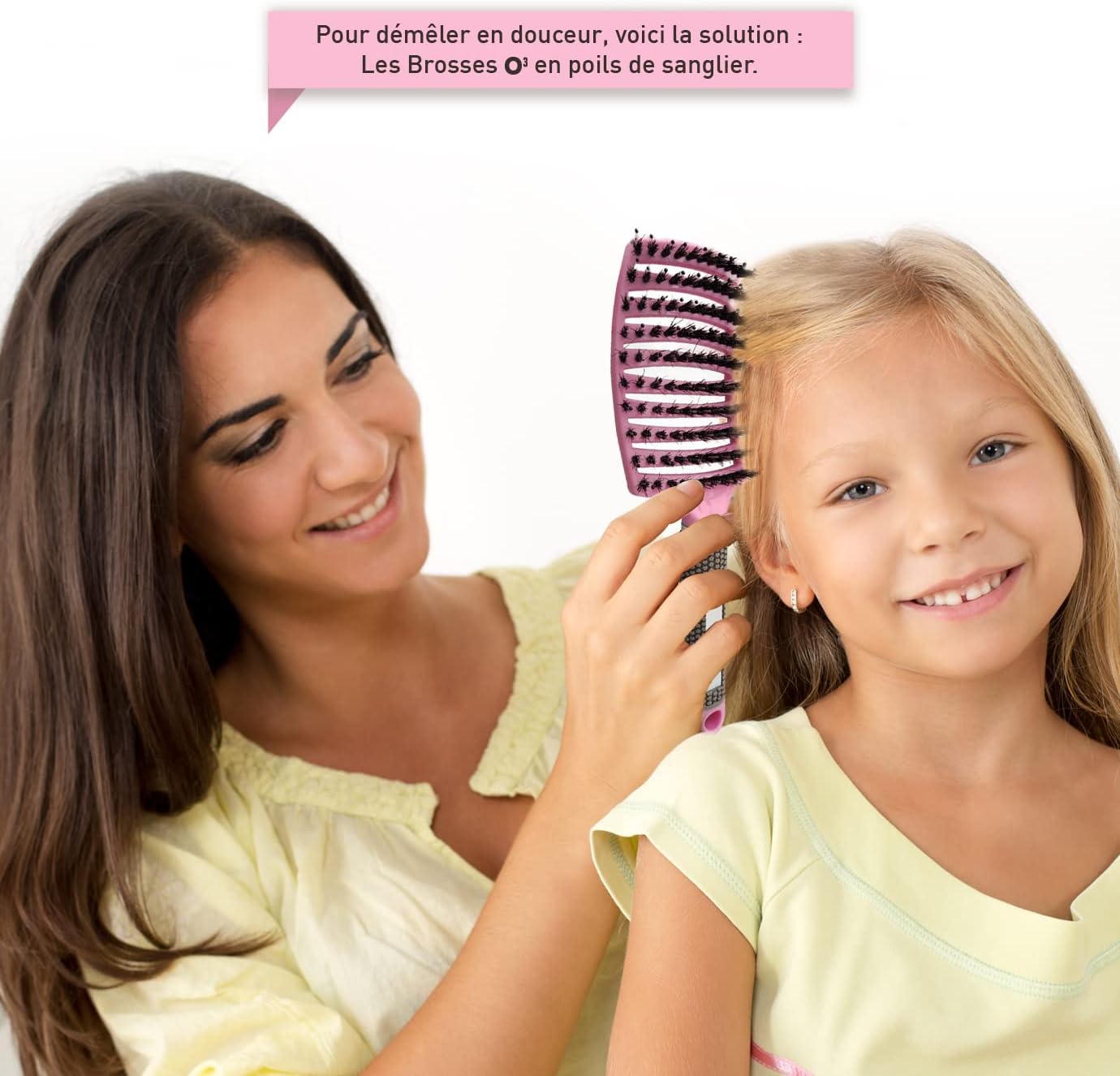 Brosse à cheveux démêlant en poils de sanglier : pour des cheveux doux et brillants sans tirer – Image 2