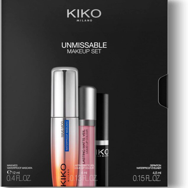 Kit de maquillage incontournable : mascara, eye-liner et rouge à lèvres mat pour un look impeccable et durable