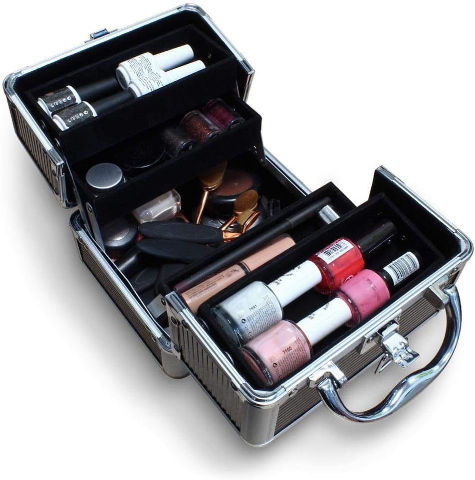 Coffret maquillage élégant pour passionnées de beauté : rangement pratique et design compact – Image 4