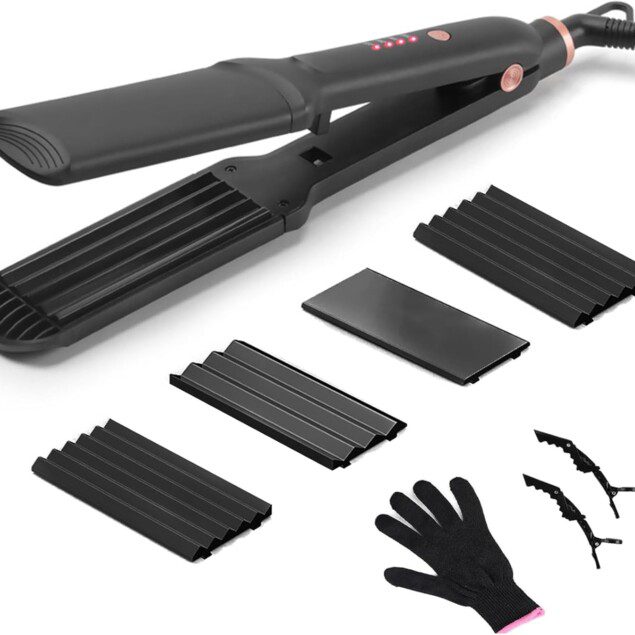 Lisseur cheveux 3 en 1 : l'outil professionnel pour une coiffure parfaite
Transformez votre routine capillaire avec notre lisseur boucleur polyvalent, livré avec 3 plaques interchangeables en céramique tourmaline, idéal pour tous types de cheveux, courts ou longs.
