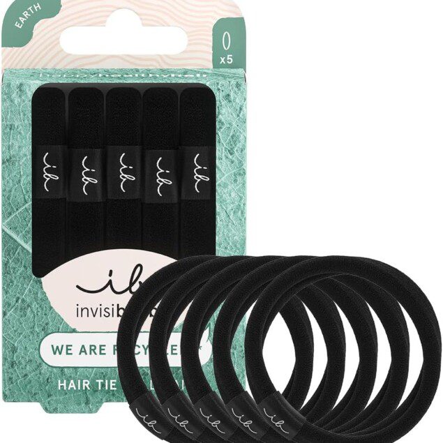Élastique noir Invisibobble : l’accessoire de coiffure stylé pour cheveux fragiles, anti-casse et sans empreinte