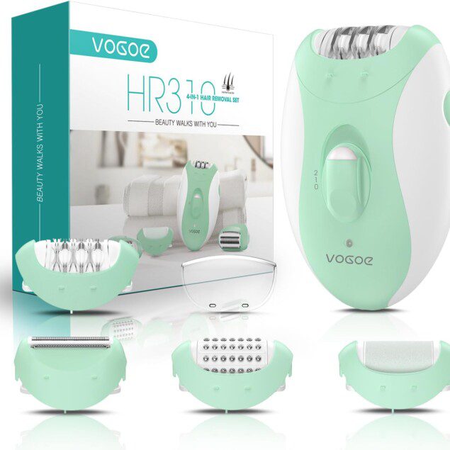Epilateur électrique 4 en 1 : l'allié beauté pour femmes actives   Profitez d'une peau douce et soyeuse sur visage, jambes et plus encore !
