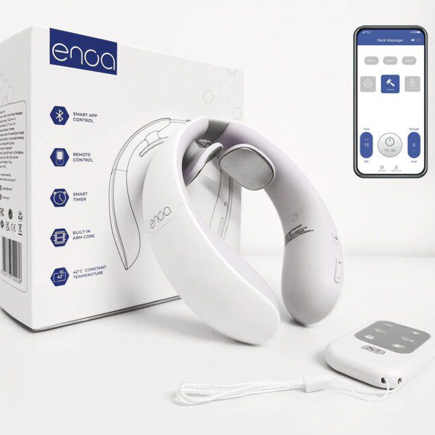 Appareil de massage cervical ENOA M5 : soulagez douleurs et tensions au cou avec 6 modes et contrôle app
