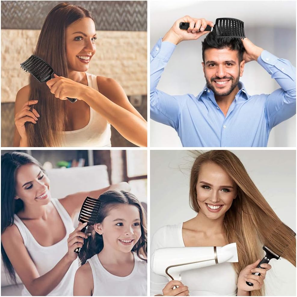 Brosse magique pour femmes : coiffez facilement vos cheveux longs, fins, bouclés ou raides – Image 5