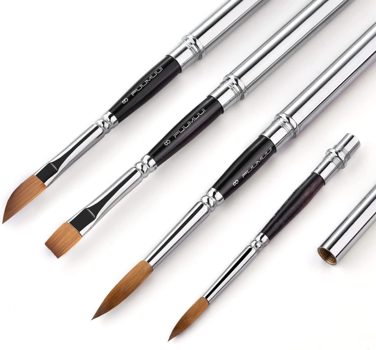 Set de pinceaux professionnels Kolinsky pour aquarelle et peinture : l'outil idéal pour les artistes exigeants – Image 6