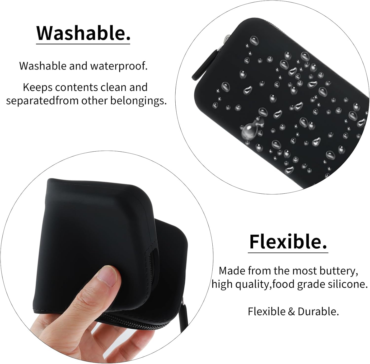 Pochette zippée pour pinceaux de maquillage : le rangement idéal pour femmes, pratique et élégant – Image 5