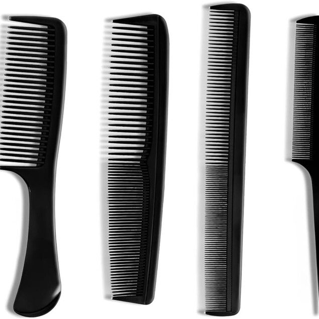 Ensemble de 4 peignes à cheveux antistatiques : l'outil idéal pour les stylistes de salon