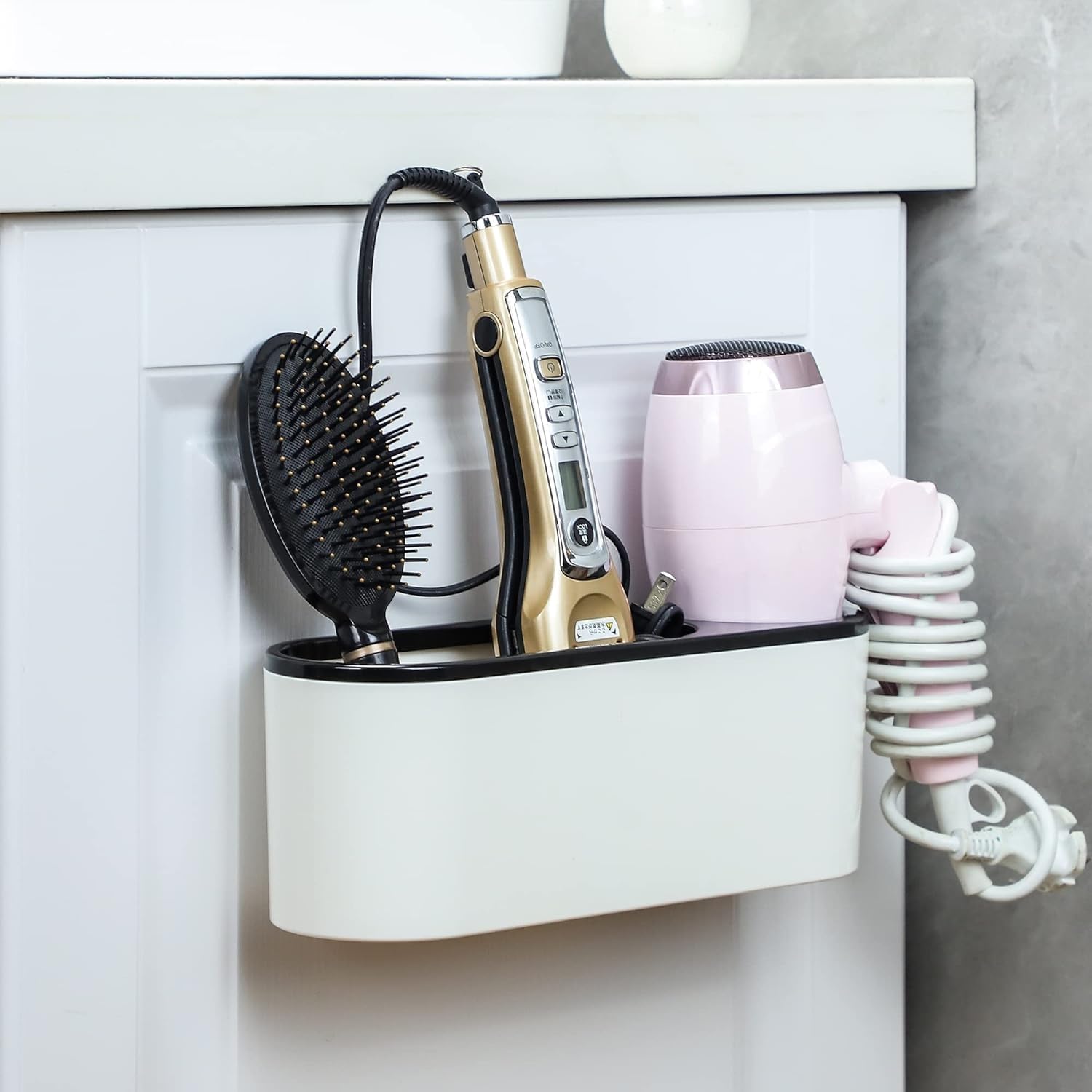 Porte sèche cheveux : l'organisateur mural élégant pour hôtels et salons de coiffure – Image 5