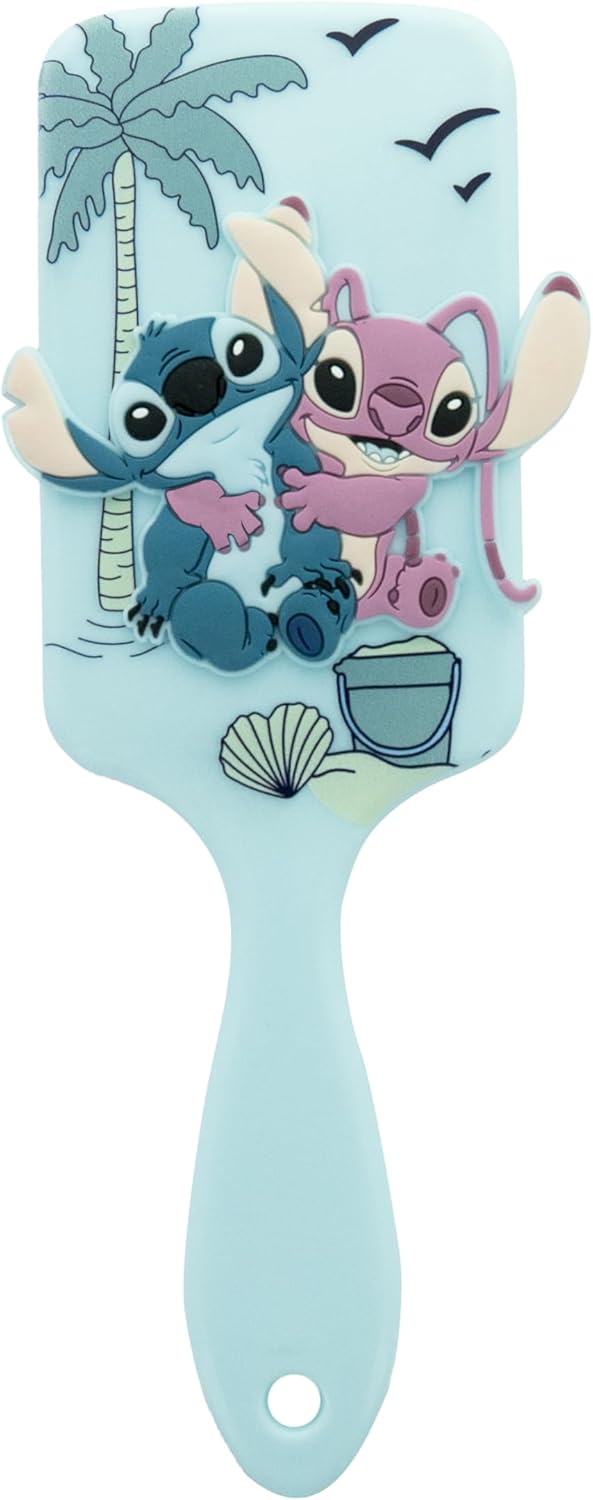 Brosse démêlante pour enfants : un démêlage doux et ergonomique avec Stitch et Angel