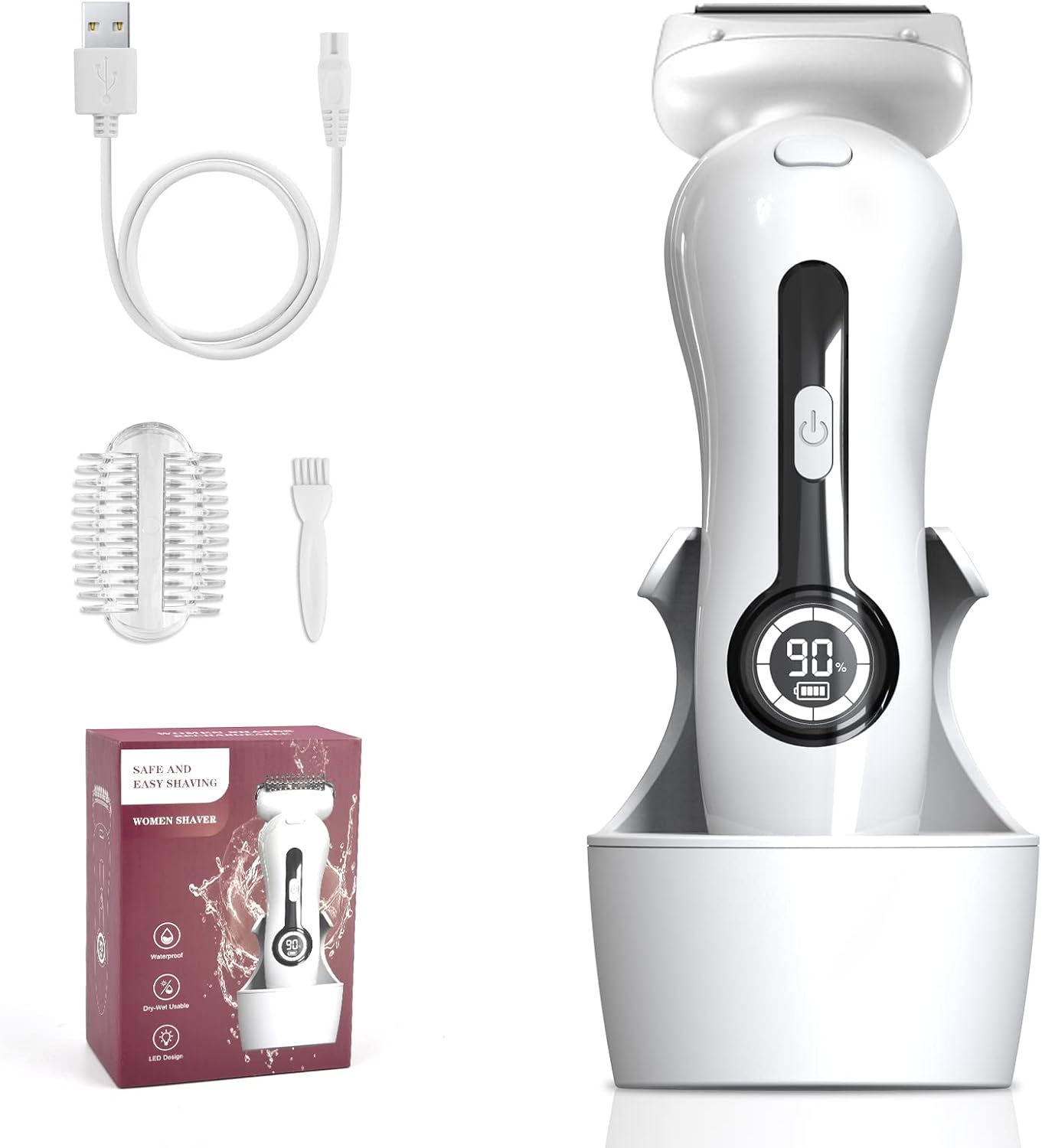 Ladyshaver Épilateur Électrique Femme - Silky Smooth pour Femmes