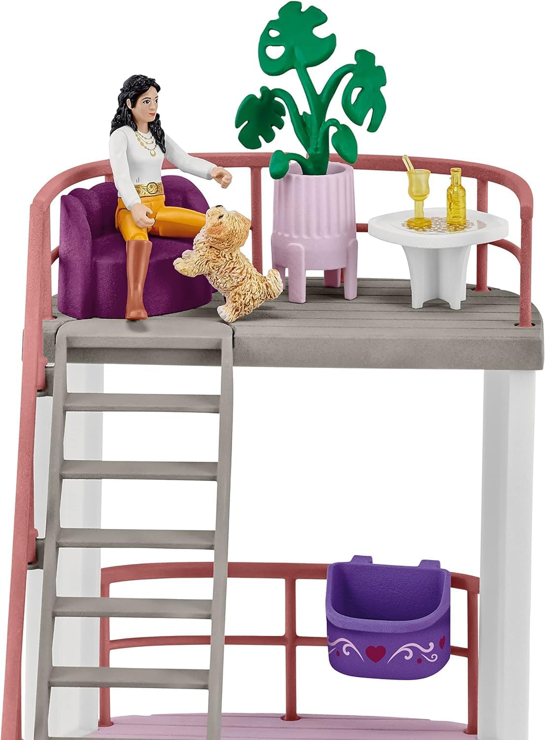 Écurie malette de coiffage avec accessoires de pansage : set de 99 pièces pour enfants de 4 ans et plus, pour des heures de jeu créatif avec des figurines chevaux – Image 6