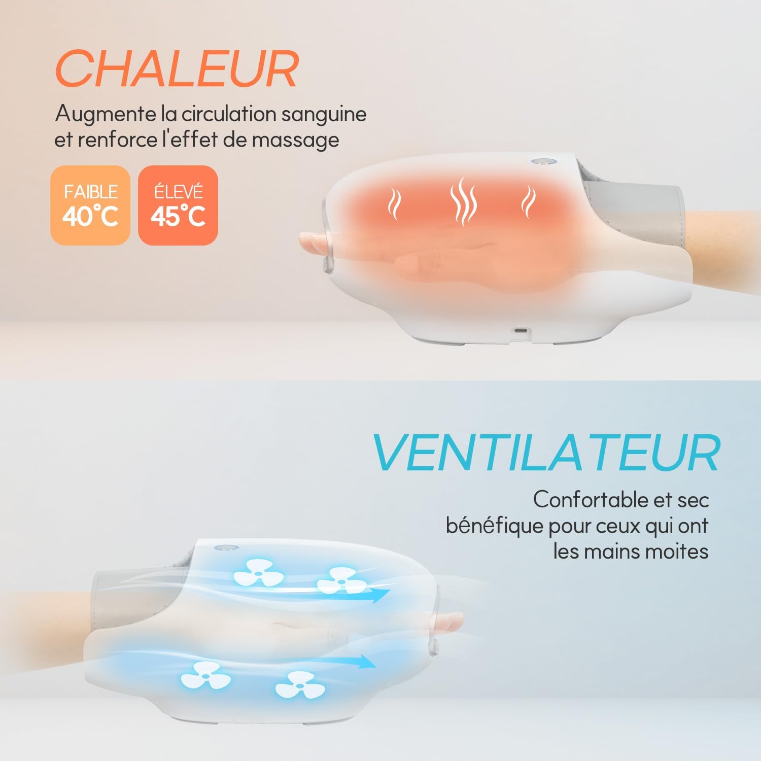 Appareil de massage pour les mains : soulagement de l'arthrite avec chaleur et refroidissement – Image 3