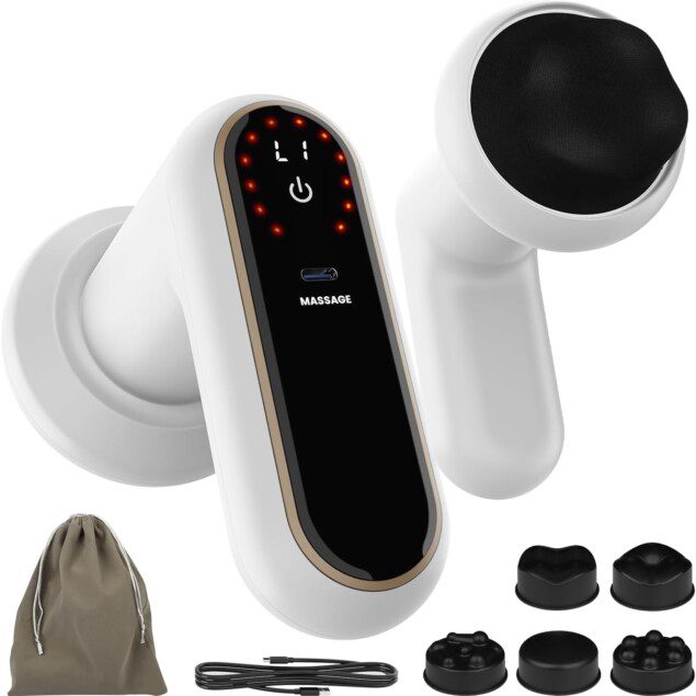 Mivonaxi : appareil de massage anti-cellulite électrique pour sculpter le corps avec 5 têtes et 6 niveaux d'intensité