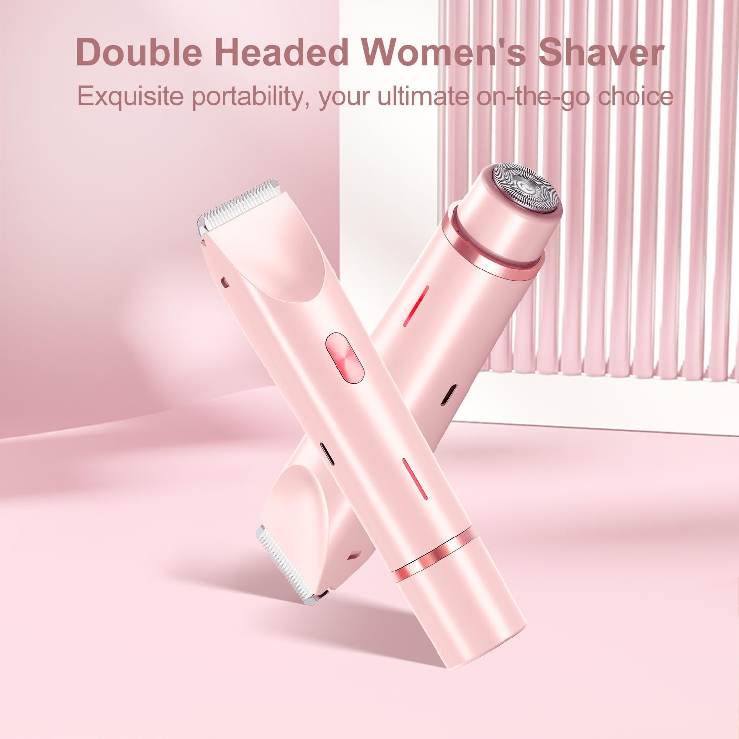 Tondeuse et rasoir électrique 2 en 1 pour femme : épilation efficace et douce du corps, bikini et visage – Image 2