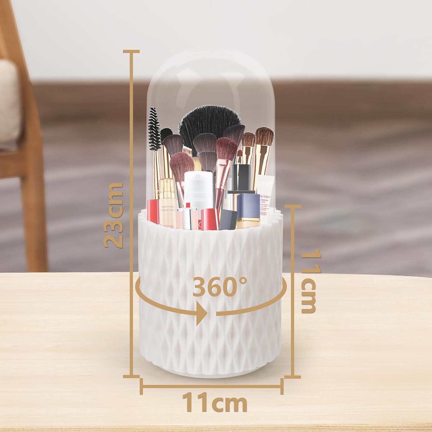 Organisateur de maquillage 360° : rangement élégant pour les passionnées de beauté – Image 2
