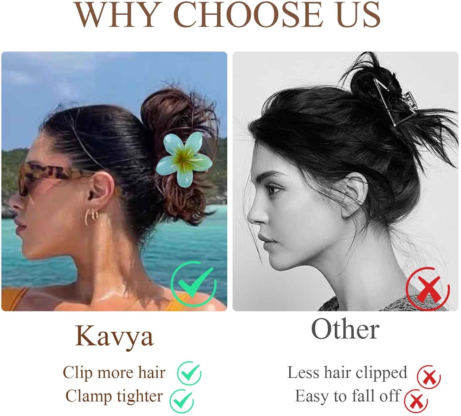 Pinces à cheveux antidérapantes : le lot de 8 élégantes pinces multicolores pour femmes et filles – Image 3