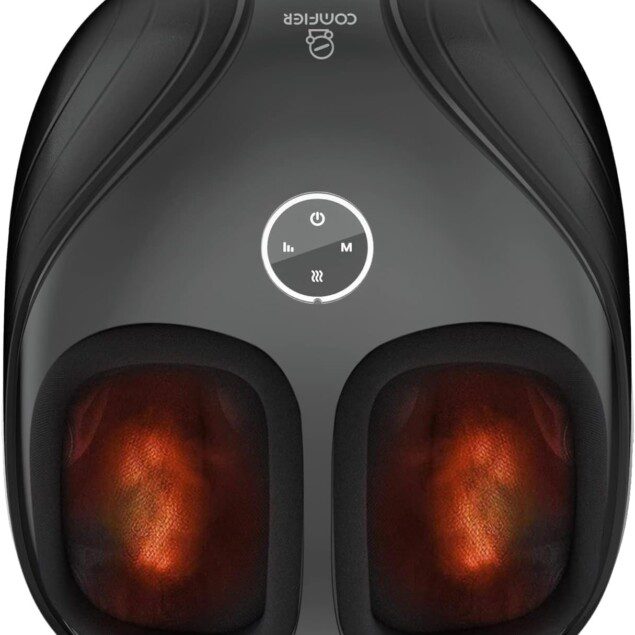 Appareil de massage des pieds : bien-être intense pour hommes et femmes avec chaleur et shiatsu