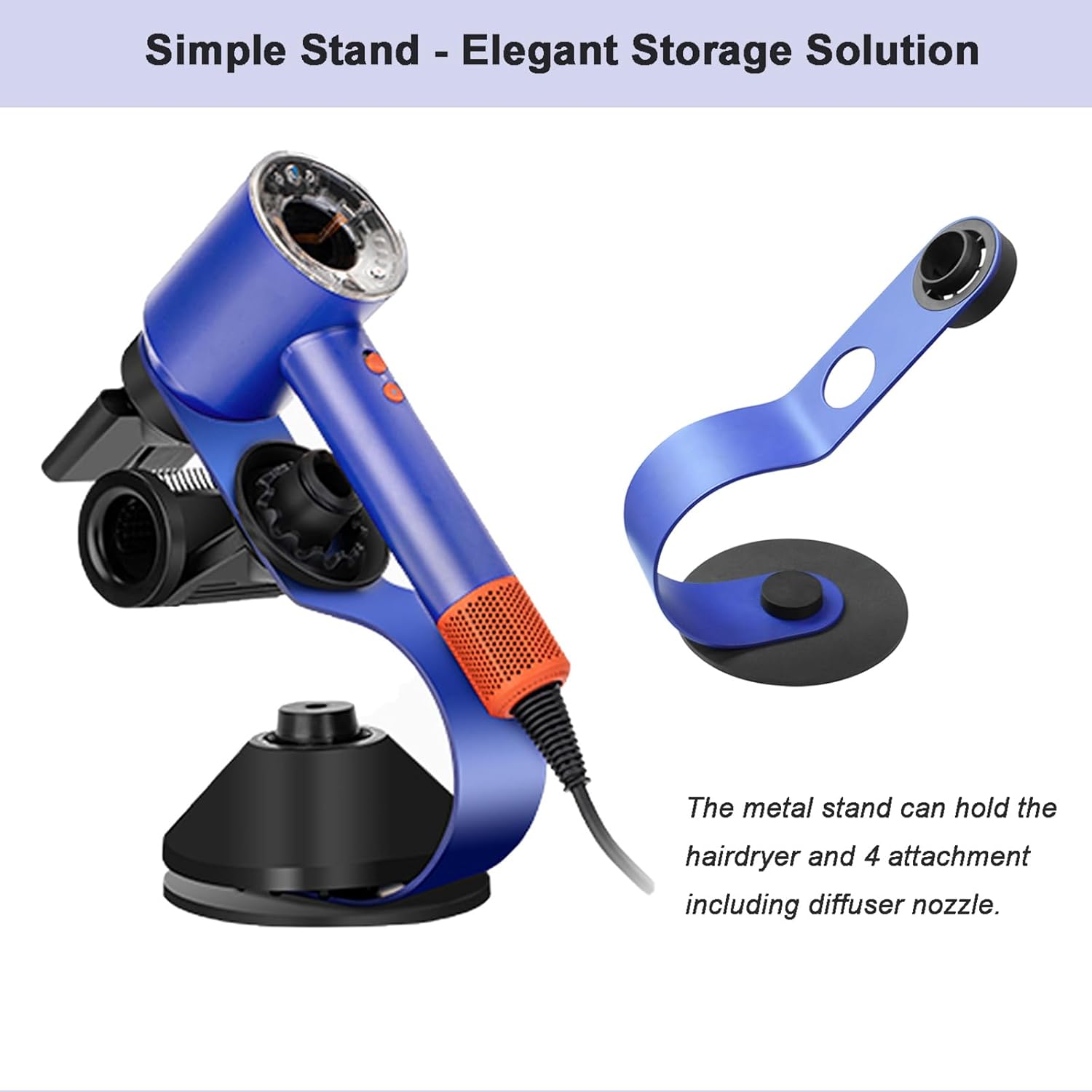 Support de sèche-cheveux magnétique pour les utilisateurs de Dyson Supersonic : organisation élégante et pratique dans votre salle de bain – Image 5